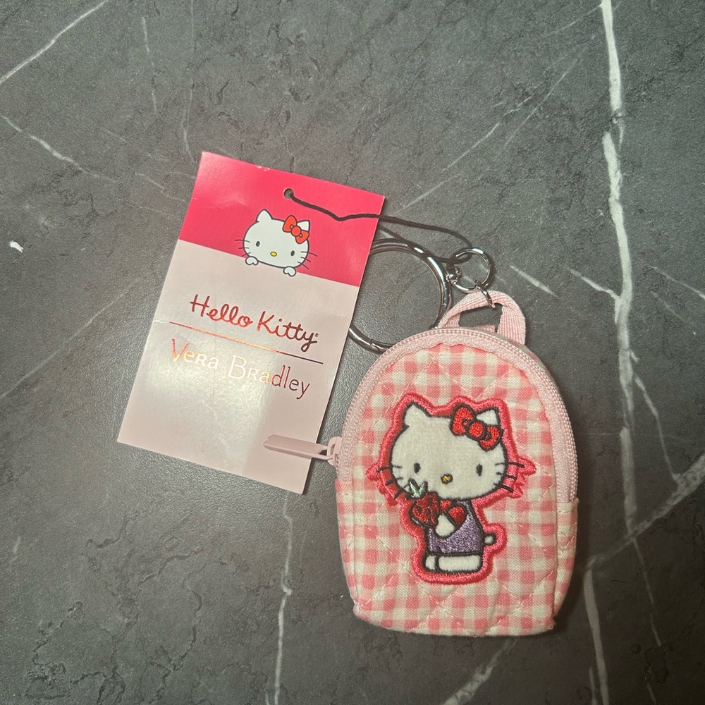 Vera Bradley Hello Kitty Keychain Mini Backpack